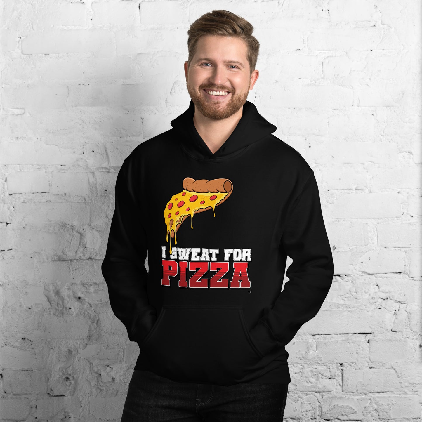 "I Sweat for Pizza" Unisex Hoodie