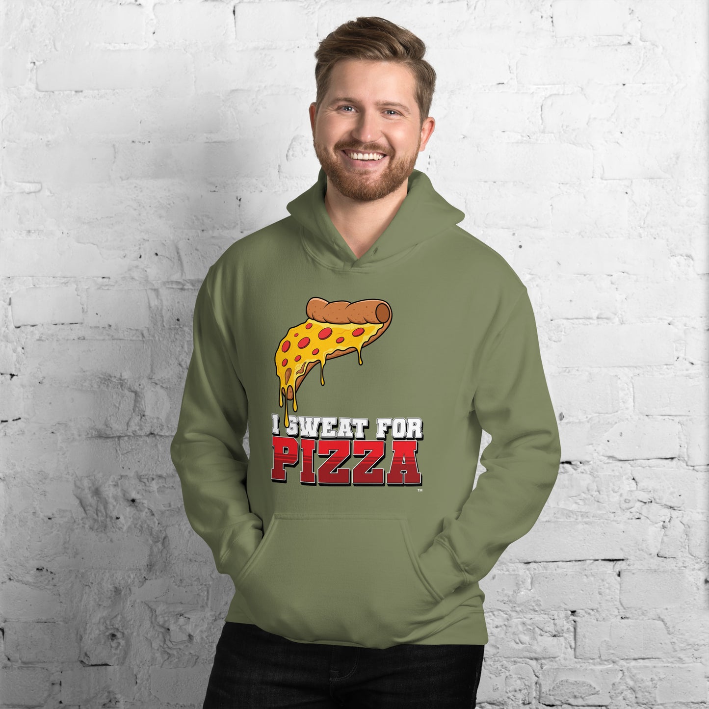 "I Sweat for Pizza" Unisex Hoodie